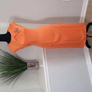 New York & Company Orange Dress